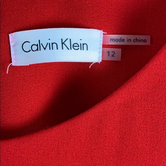 Calvin Klein Red Cocktail Dress - Picture 6 of 7